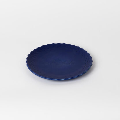 DAHLIA Breakfast Plate side blue