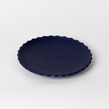 DAHLIA Dinner Plate side blue